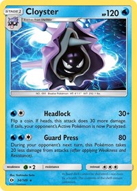 Cloyster 34/149 · Reverse Holo
