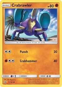 Crabrawler 72/149 · Reverse Holo