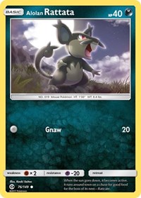 Alolan Rattata 76/149 · Reverse Holo