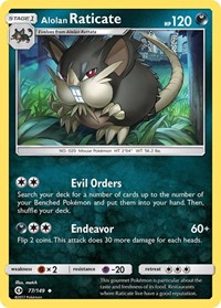 Alolan Raticate 77/149 · Reverse Holo