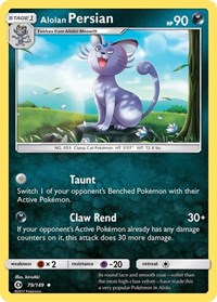 Alolan Persian 79/149 · Reverse Holo
