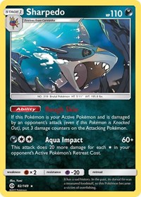 Sharpedo 82/149 · Reverse Holo