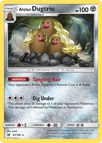 Alolan Dugtrio 87/149 · Reverse Holo