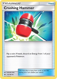 Crushing Hammer 115/149 SM Base Set Reverse Holo Pokémon card