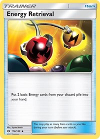Energy Retrieval 116/149 SM Base Set Reverse Holo Pokémon card