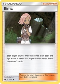 Ilima 121/149 SM Base Set Reverse Holo Pokémon card