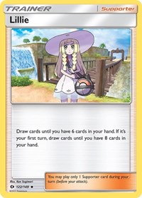 Lillie 122/149 SM Base Set Reverse Holo Pokémon card