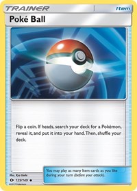 Poke Ball 125/149 SM Base Set Reverse Holo Pokémon card