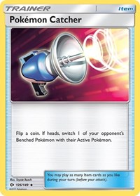 Pokemon Catcher 126/149 SM Base Set Reverse Holo Pokémon card