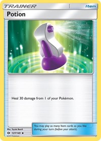 Potion 127/149 SM Base Set Reverse Holo Pokémon card