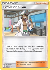 Professor Kukui 128/149 SM Base Set Reverse Holo Pokémon card