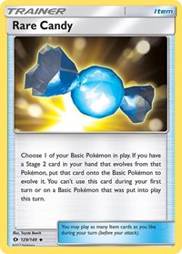 Rare Candy 129/149 SM Base Set Reverse Holo Pokémon card