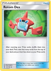 Rotom Dex 131/149 SM Base Set Reverse Holo Pokémon card