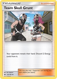 Team Skull Grunt 133/149 SM Base Set Reverse Holo Pokémon card