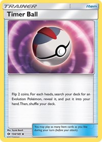 Timer Ball 134/149 SM Base Set Reverse Holo Pokémon card