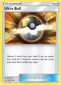 Ultra Ball 135/149 SM Base Set Reverse Holo Pokémon card