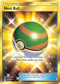 Nest Ball Secret 158/149 SM Base Set Pokémon card