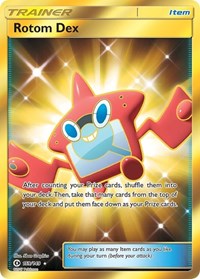 Rotom Dex Secret 159/149 SM Base Set Pokémon card