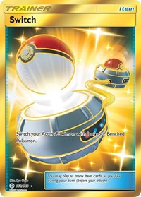 Switch Secret 160/149 SM Base Set Pokémon card