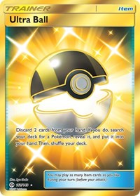 Ultra Ball Secret 161/149 SM Base Set Pokémon card