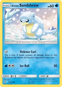 Alolan Sandshrew 19/145 · Reverse Holo