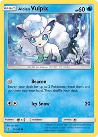 Alolan Vulpix 21/145 · Reverse Holo