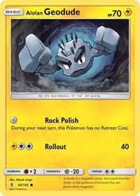 Alolan Geodude 40/145 · Reverse Holo