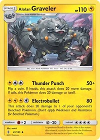 Alolan Graveler 41/145 · Reverse Holo