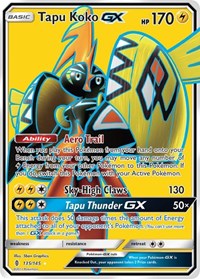 Tapu Koko GX Full Art 135/145