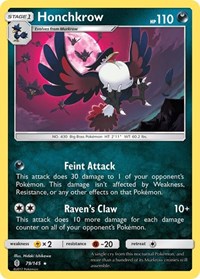 Honchkrow 79/145 · Reverse Holo