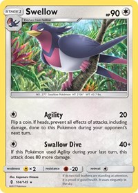 Swellow 104/145 · Reverse Holo