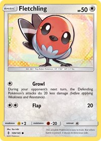 Fletchling 109/145 · Reverse Holo