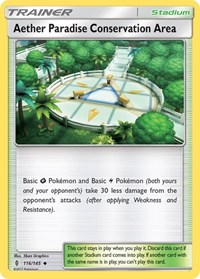 Aether Paradise Conservation Area 116/145 Guardians Rising Reverse Holo Pokémon card