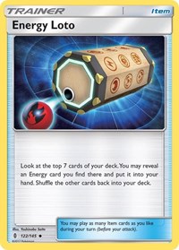 Energy Loto 122/145 Guardians Rising Reverse Holo Pokémon card