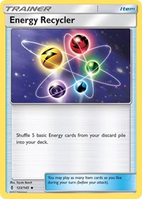 Energy Recycler 123/145 Guardians Rising Reverse Holo Pokémon card