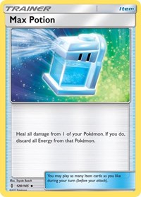 Max Potion 128/145 Guardians Rising Reverse Holo Pokémon card
