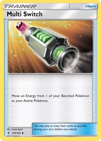 Multi Switch 129/145 Guardians Rising Reverse Holo Pokémon card