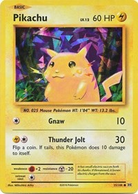 Pikachu (Cracked Ice Holo) 035/108