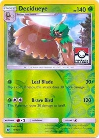 Decidueye (Pokemon League) 011/149 · Reverse Holo