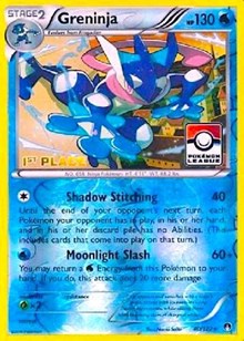 Greninja (Pokemon League) [1st Place] 040/122 · Reverse Holo