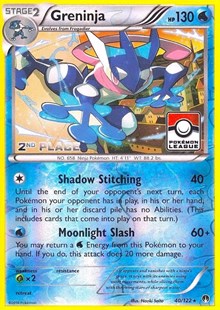 Greninja (League) [2nd Place] 040/122 · Reverse Holo