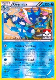 Greninja (Pokemon League) [3rd Place] 040/122 · Reverse Holo