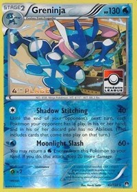 Greninja (Pokemon League) [4th Place] 040/122 · Reverse Holo