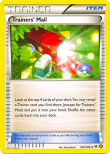 Trainers' Mail (Non-Holo) 092a/108 Alternate Art Promos Pokémon card