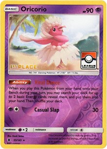 Oricorio (League Challenge) [1st Place] 055/145 · Reverse Holo
