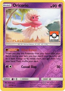 Oricorio - 55/145 (League Challenge) [4th Place] 055/045 · Reverse Holo