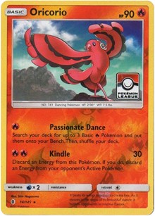 Oricorio (Pokemon League) 014/145 · Reverse Holo