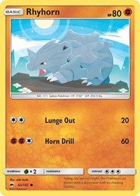 Rhyhorn 65/147 · Reverse Holo