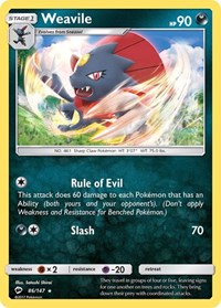 Weavile 86/147 · Reverse Holo