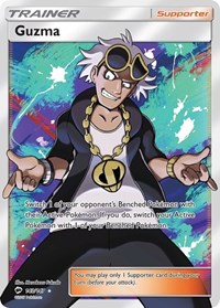 Guzma Full Art 143/147 Burning Shadows Pokémon card